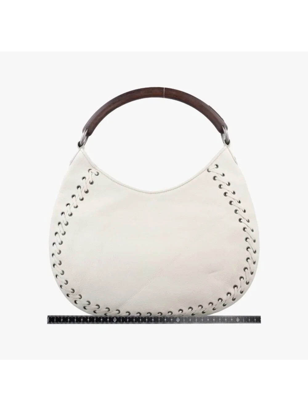 Dior Ethnic Hobo White Leather